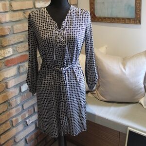 Michael Kors Chain Lace-Up Shirt Dress